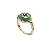 Ringe Gucci Dame Interlocking in Gold YBC786547002014 - YBC786547002014